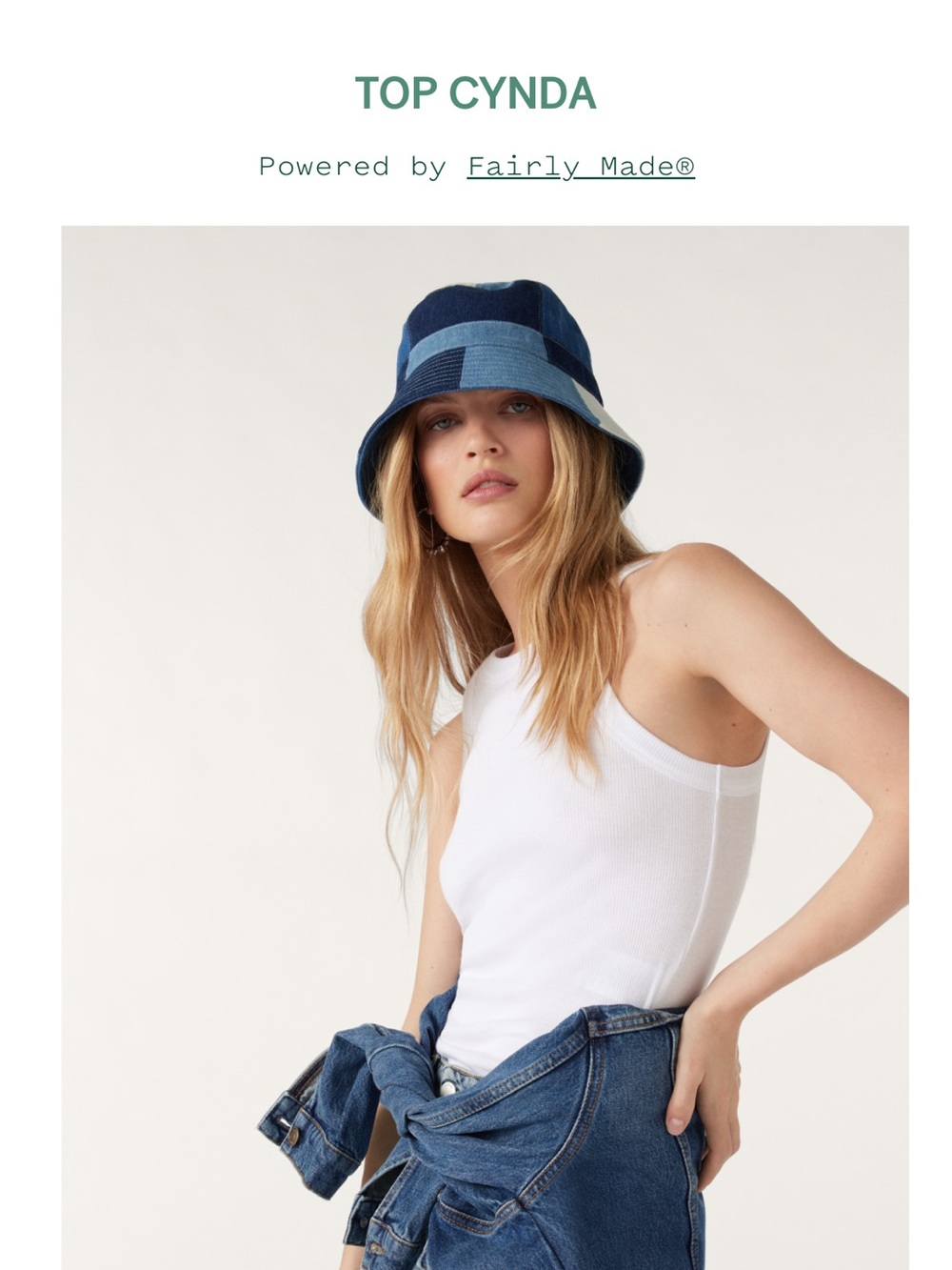 ba&sh White Ribbed Tank Top